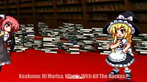 Marisa fucks Patchouli hard! Touhou hentai parody action