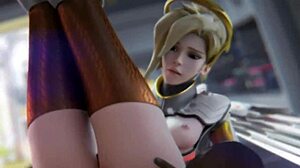 i love overwatch d.va mercy sfm blender 3d pmv