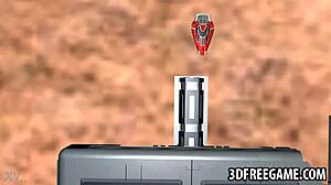 Hot 3D Cartoon Blonde Babe's Pussy Devoured by Intense Tongue Lashing and Muff Diving