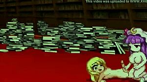 Marisa fucks Patchouli hard! Touhou hentai parody action