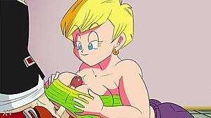gohan teaching erasa titty fuck lessons in dragon ball parody animation... so hot!!