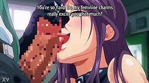 Teen Sucks Cock to Explosive Hentai Cumshot