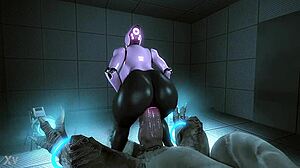 Haydee RIDES MASSIVE DRAGON COCK THRUSTING DEEP