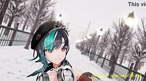 novr mmd chihaya's 3d hentai dance makes my cock throb!!