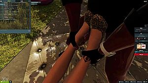 Craving that sneaky 3D hentai park footjob tease?
