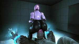 Haydee RIDES MASSIVE DRAGON COCK THRUSTING DEEP