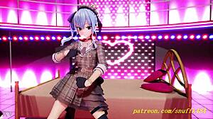 suisei shakes her body in vr180 mmd dance 3d hentai