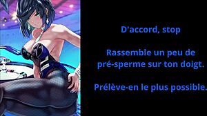 french yelan commands your femdom joi cum eating instructions now