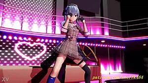 suisei shakes her body in vr180 mmd dance 3d hentai