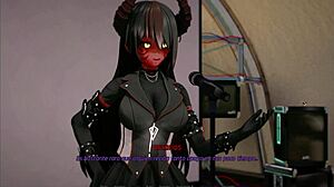 Roommate's robot oppai tits demand your cum in futanari blowjob frenzy!