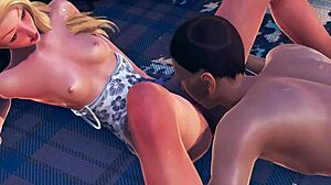 blonde bombshell gets fucked hard in intense 3d anime game action