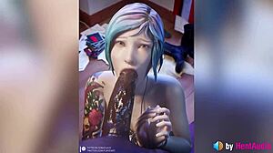 chloe takes that bbc blowjob loop with sounds