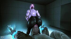 Haydee RIDES MASSIVE DRAGON COCK THRUSTING DEEP