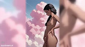 Slim Ebony Anime Girl Craves Your Cock Attention