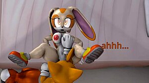 Tails and Cream's Steamy Re-Encounter with Oral Licking and Pussy Play