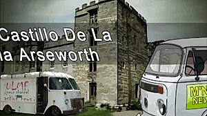 curious news reporter bends over showing her big ass ready for monster cock game