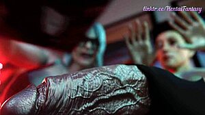 bbw granny hosts hardcore MOVIE NIGHT fucking big ass tits creampie in exclusive 3d animation