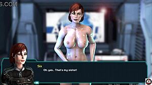 Mass Effect Parody Pt 13: Big Ass Big Tits Babe Takes Monster Cock