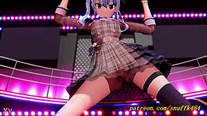 suisei shakes her body in vr180 mmd dance 3d hentai