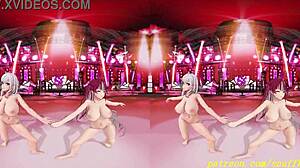 watch noemari's hot nude dance in vr180 mmd