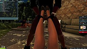 Craving that sneaky 3D hentai park footjob tease?