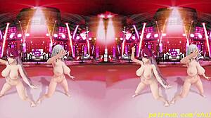 watch noemari's hot nude dance in vr180 mmd