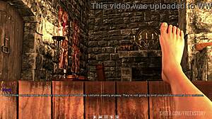 In the dorm Daphne slowly strips dress to tease Mark