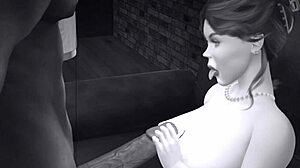 Housewife's tight pussy stretched by neighbor's monster cock creampie?