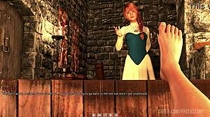 In the dorm Daphne slowly strips dress to tease Mark