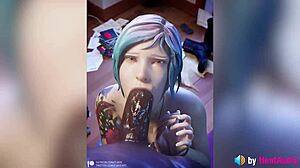 chloe takes that bbc blowjob loop with sounds