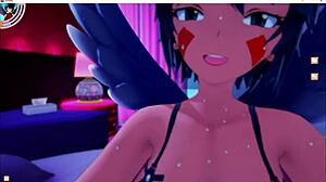 uh catboy i gettin lucky with this hot threesome creampie action