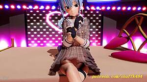 suisei shakes her body in vr180 mmd dance 3d hentai