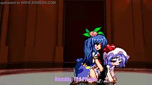 tenshi pumps cum deep into remilia touhou breeding parody
