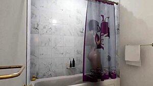 i'm fingering my big tits and pussy in sexy shower till orgasm