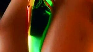 Bold Titfuck Dildo Squeezed Between Huge Tits