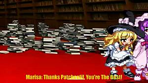 Marisa fucks Patchouli hard! Touhou hentai parody action