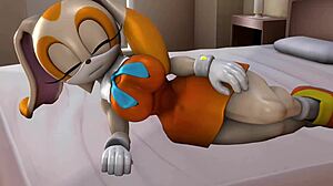 Tails and Cream's Steamy Re-Encounter with Oral Licking and Pussy Play