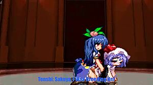 tenshi pumps cum deep into remilia touhou breeding parody