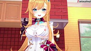 i sneak pov fun with escoffier before genshin dinner