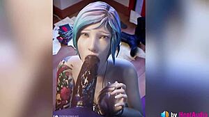 chloe takes that bbc blowjob loop with sounds