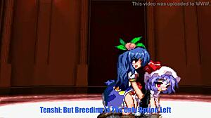 tenshi pumps cum deep into remilia touhou breeding parody