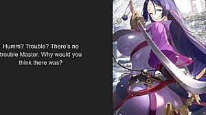 Minamoto no Raikou delivers mommy dom foot joi encouragement
