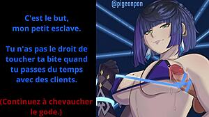 french yelan commands your femdom joi cum eating instructions now