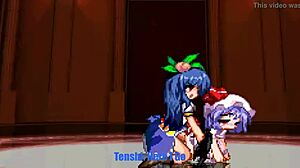 tenshi pumps cum deep into remilia touhou breeding parody