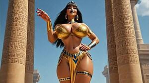 ai recreates queen cleopatra in seductive animated glory