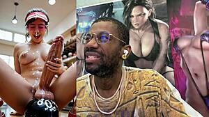 Thicc transgender bowling ball unloads cum on juicy trans girl's face in grocery store and car after hairy Asian facial