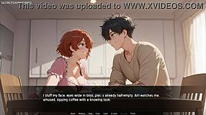 Married slut wife sucks huge cock passionately on wedding night