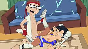 sf cosplay pornstar gives street fight blowjob in version 3