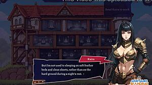 big titted guild babe teases with her massive tits in hentai game sex simulator ep1