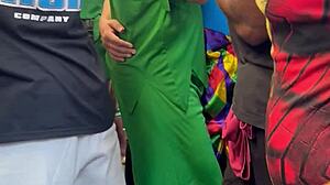 Last Carnival Day: Wife's Public Ass Fuck While Hubby Cums in Shame